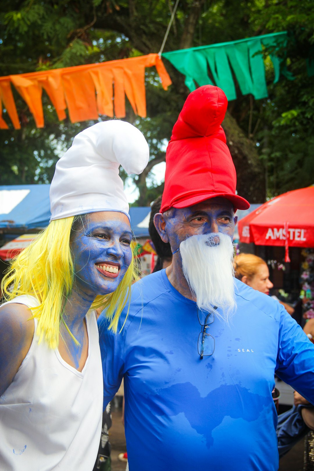 seniors at outdoor festival