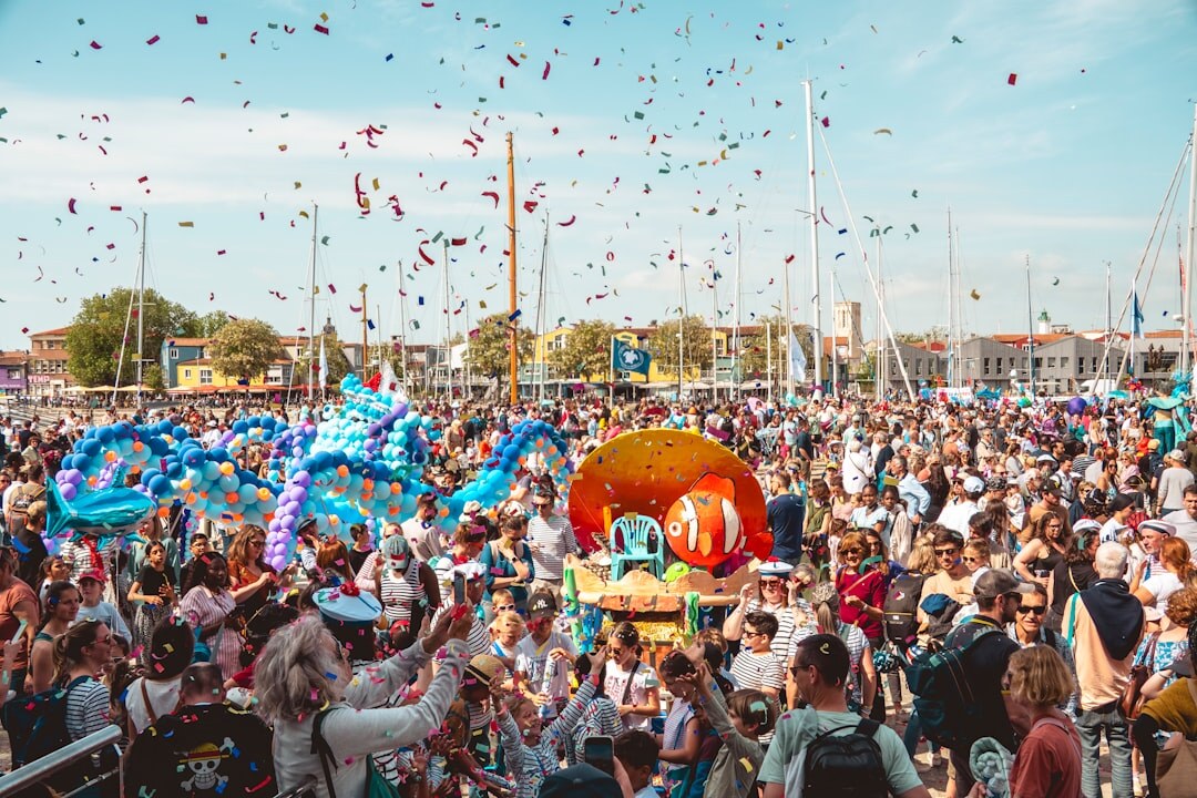 seniors at outdoor festival